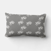 グレーパターン上の寸法 ランバークッション (裏面)