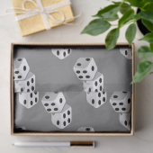 グレーパターン上の寸法 薄葉紙 (ギフト)