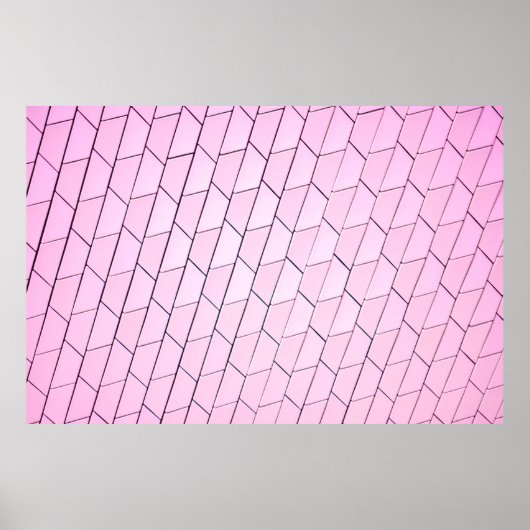 グレーパターン ポスター (正面)