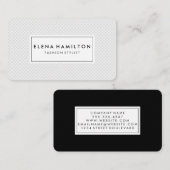 グレーパターン 名刺 (正面/裏面)