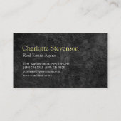 グレーパター実在ンエステートトレンディーレッドブルー 名刺 (裏面)