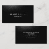 グレーパター魅力的ン・コンサルタント・ビジネス・カード 名刺 (正面/裏面)
