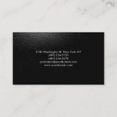 グレーパター魅力的ン・コンサルタント・ビジネス・カード 名刺 (裏面)