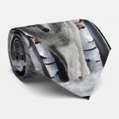グレーパックウルフワイルドライフタイ ネクタイ (ロール)