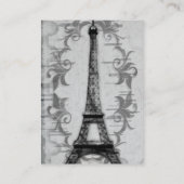 グレーパリグランジ披露宴シーティングカード プレイスカード (裏面)