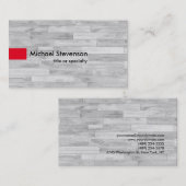 グレーパーケレッドコンモダンサルタユニークント 名刺 (正面/裏面)