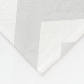 グレーパーソナライズされたライトブルーシボロンゾウ フリースブランケット (角)