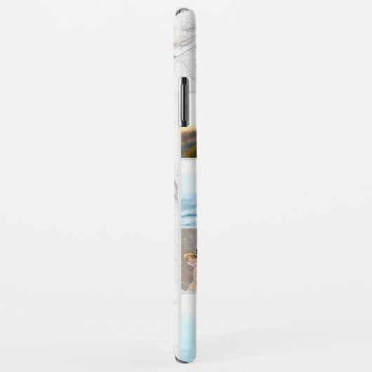 グレーパーソナライズされた大理石のフォトコラージュ7 Case-Mate iPhoneケース (裏面/右)