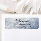 グレーパーソナライズされた差出人住所ラベル ラベル (インサイチュ)