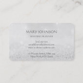 グレーパーソナライズされた獣医のビジネスカート 名刺 (裏面)