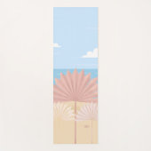 グレーパームインビーチ ヨガマット (正面)