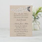 グレーパールズパーチメント結婚式招待状 招待状 (スタンド正面)