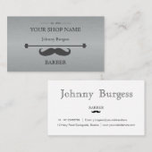 グレーヒップスタープロフェッショナル理容師鋼モダン材 名刺 (正面/裏面)