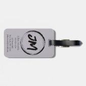 グレーヒップホップロットワイラー ラゲッジタグ (裏面横)