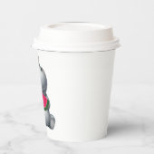 グレーヒッポスイカ誕生日 紙コップ (左)