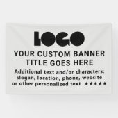 グレービジネスロゴ会社ブランドアウトドアカスタム6 横断幕 (横)