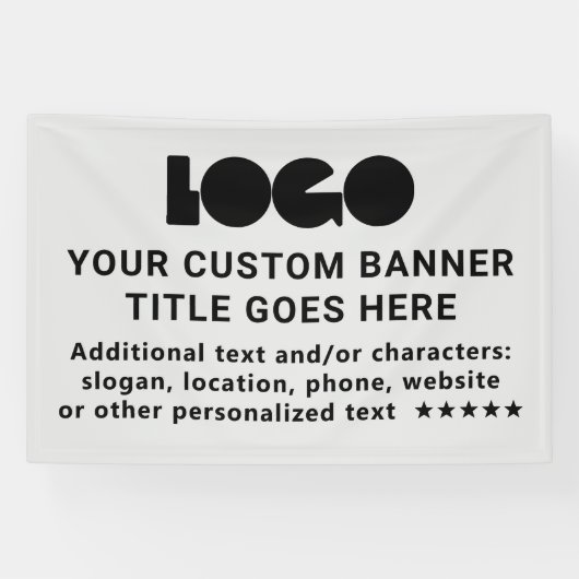 グレービジネスロゴ会社ブランドアウトドアカスタム6 横断幕 (横)