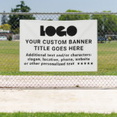 グレービジネスロゴ会社ブランドアウトドアカスタム6 横断幕 (インサイチュ)