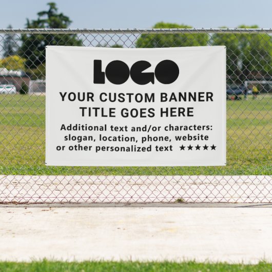 グレービジネスロゴ会社ブランドアウトドアカスタム6 横断幕 (インサイチュ)