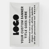 グレービジネスロゴ会社ブランドアウトドアカスタム6 横断幕 (縦)