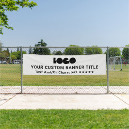 グレービジネスロゴ会社ブランドアウトドア10'長 横断幕