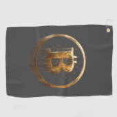 グレービットコインドリップゴルフタオル ゴルフタオル (横)