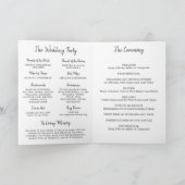 グレービューティフルアーチフォト結婚式 プログラム (内部)