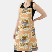 グレービーはグルービー感謝祭の饗宴ヒッピーのスローガン エプロン (インサイチュ)