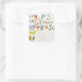 グレービートレインステッカー ラウンドシール (バッグ)