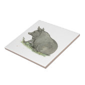 グレーピグチルドレンズブックピギーファームアニマルアート タイル (側面)