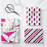 グレーピンクのジオメトリフラッシュストライプ ラッピングペーパーシート<br><div class="desc">ブラックとピンクの幾何学グラフィックパターンの魅力的なコレクションをご紹介!魅力的な3セットのデザインでエレガンスの世界に没頭モダンし、それぞれが魅力的な幾何学模様と組み合わされた黒とピンクの色合いの魅力を見せる。ラインはっきりした、興味深い形状、調和のとれたコントラストは、洗練されたタペストリーを作り出しコンテンポラリーている。これらの魅惑的なパターンは、あなたのギフトラッピングを新しい高さに高め、それぞれのプレゼントにシックなスタイルのtouchお洒落を注入する。黒とピンクのジオメトリの魅力を受け入れ、あなたの贈り物が私たちの魅力的なコレクションはっきりしたの黒とピンクのジオメトリのグラフィックパターンを記述する。</div>