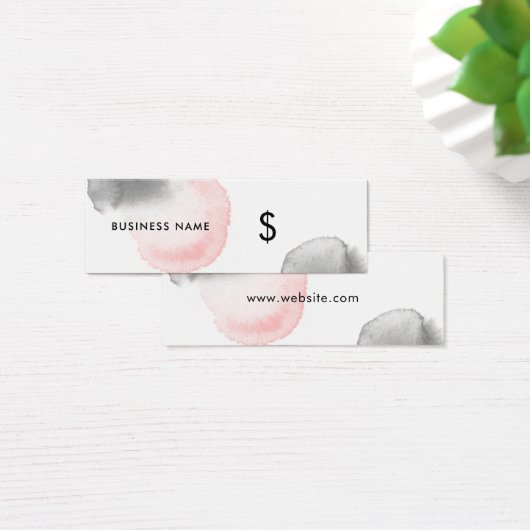 グレーピンクの水の色スプラッシュホワイト価格モダンラベル (デスク)