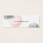 グレーピンクの水の色スプラッシュホワイト価格モダンラベル (裏面)