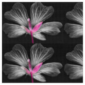 グレーピンクの花 ファブリック (クローズアップ)