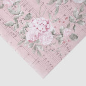 グレーピンクフラワーズミュージックシート 薄葉紙 (詳細)