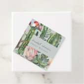 グレーピンクフローラデザートカッティ動物相ブライダルシャワー フェイバータグ (インサイチュ)