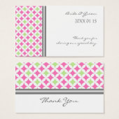 グレーピンクライム結婚式の引き出物ラベル (正面&裏面)