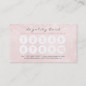 グレーピンクロイヤリティカードメイクアップアーティストラッシュ10 ロイヤリティカード (裏面)