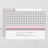 グレーピン結婚クの誓いの更新招待状 招待状 (正面/裏面)