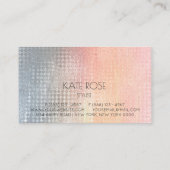 グレーピーチグランジーパグラデーションステル 名刺 (裏面)