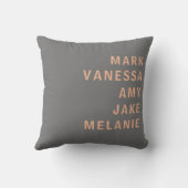 グレーピーチ名モダンミニマエレガントリスト クッション (裏面)