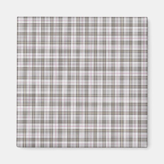 グレーファッションタータンチェック マグネット (正面)