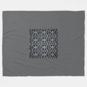 グレーファッションフリースブランケット、大 フリースブランケット (正面(横))