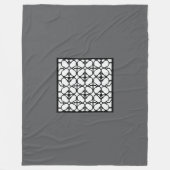グレーファッション（大） フリースブランケット (正面)