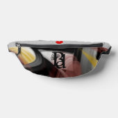 グレーファニーパックトレンド抽象芸術アートブラックパウダー ファニーパック (レイダウン)