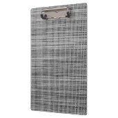 グレーファフェイクブリッククロスモダンデザインクリップボード クリップボード (左)