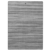 グレーファフェイクブリッククロスモダンデザインクリップボード クリップボード (裏面)