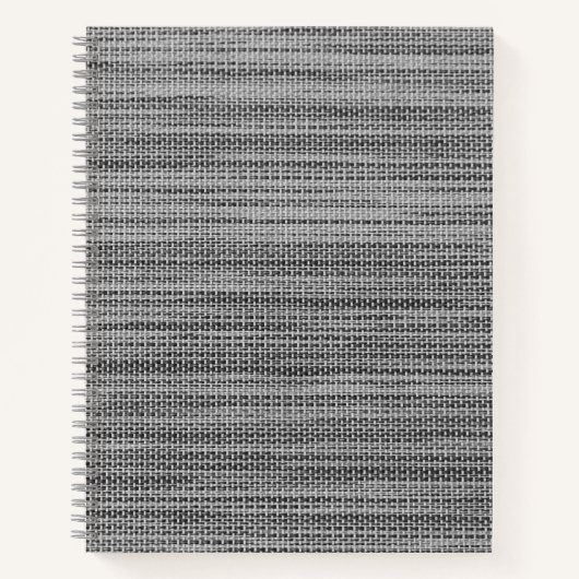 グレーファブリック布 ノートブック (正面)