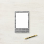 グレーファブリックFramed Post-it®ノート ポストイット (デスク上)