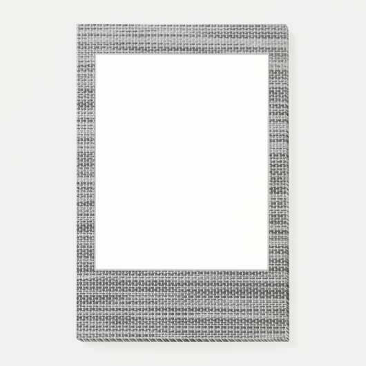 グレーファブリックFramed Post-it®ノート ポストイット (正面)